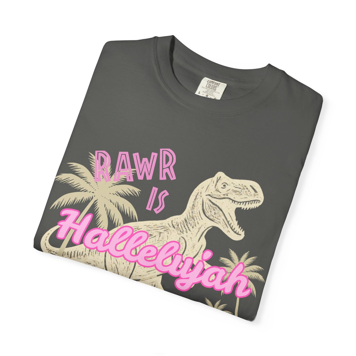"Rawr is Hallelujah" Retro Palm Tee