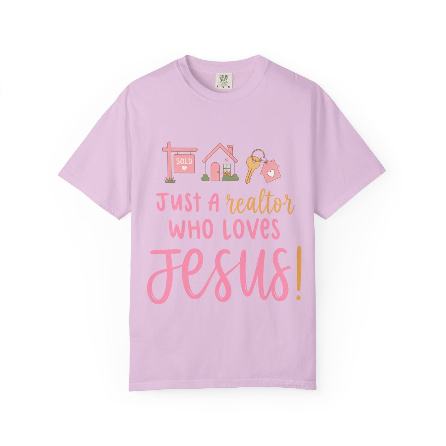 Realtor Who Loves Jesus T-Shirt | Pink