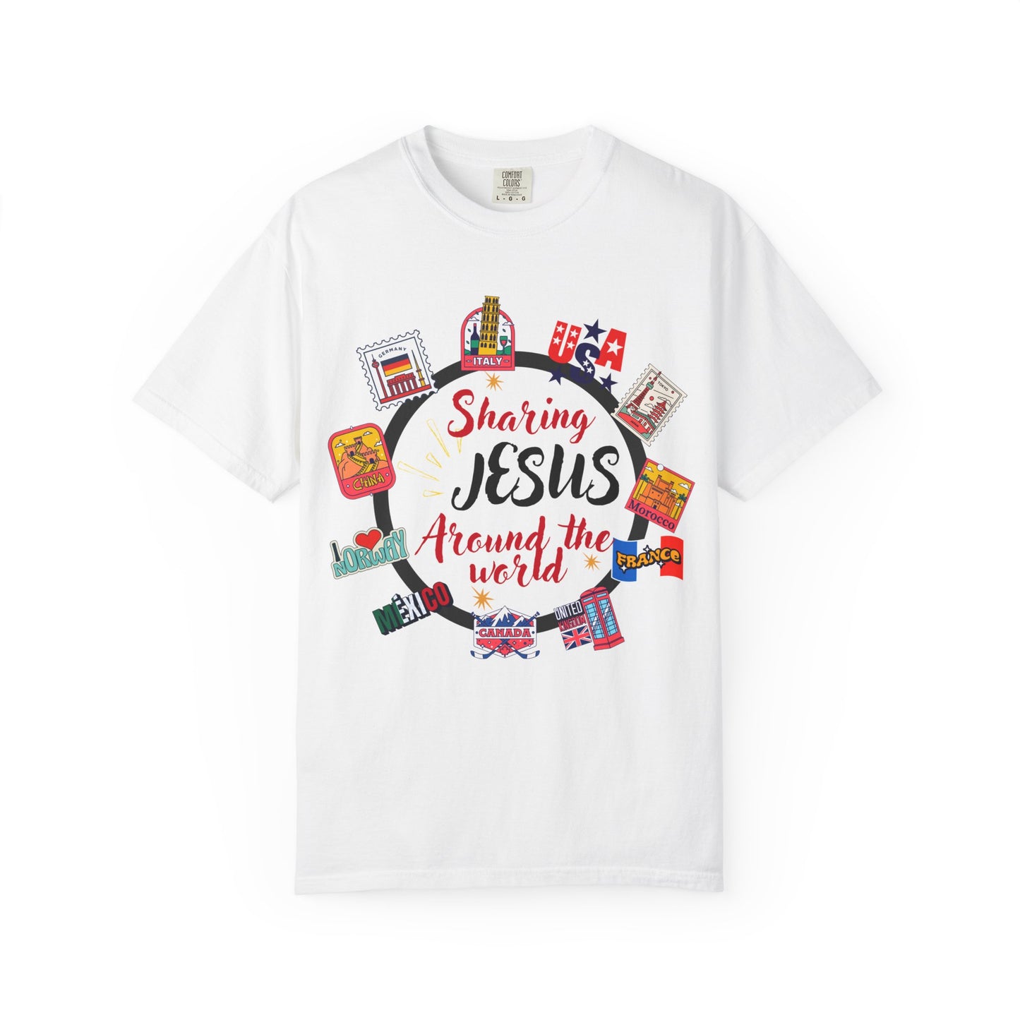 Sharing Jesus Around the world V-Neck