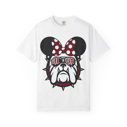 Georgia Bulldog Ears with bow