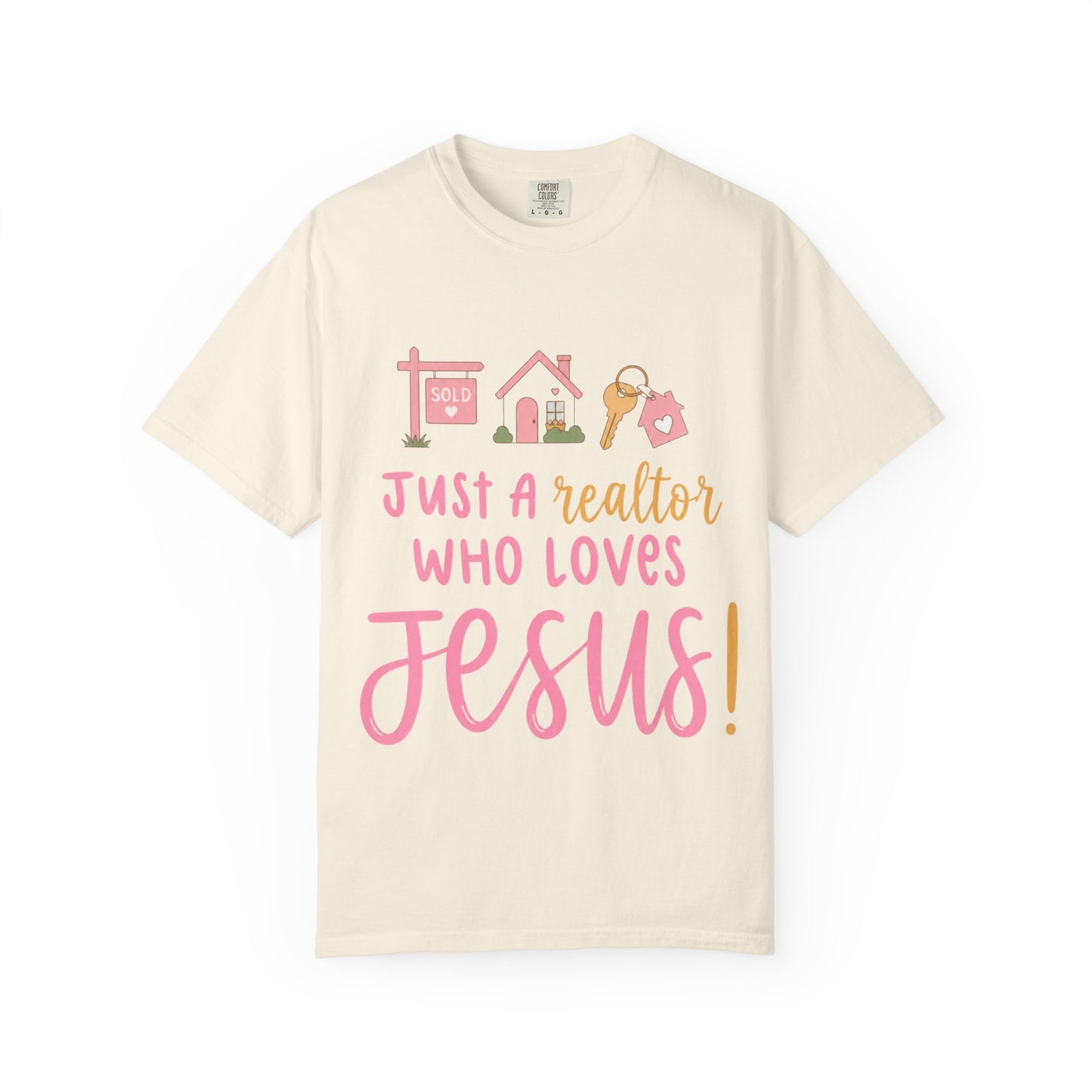 Realtor Who Loves Jesus T-Shirt | Pink