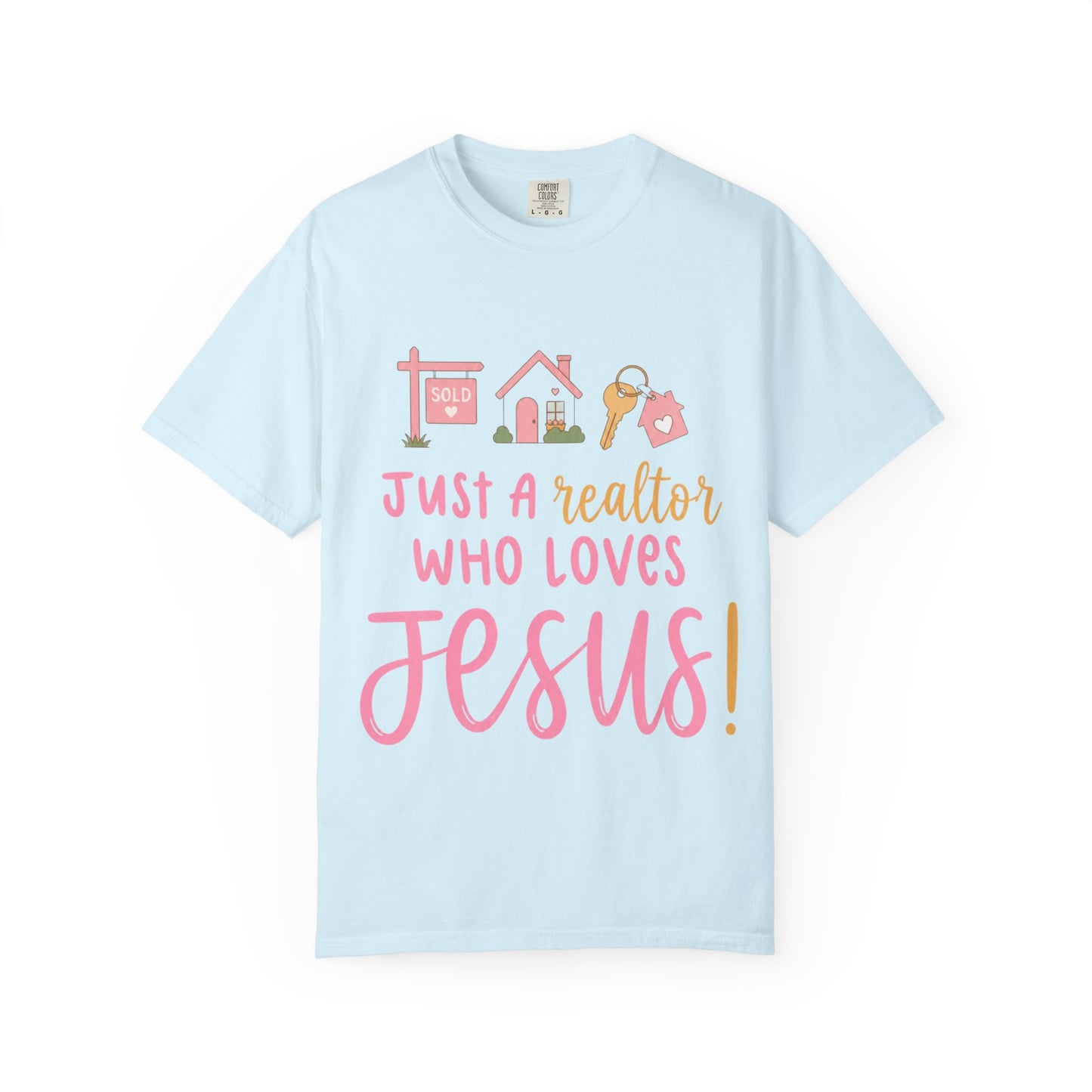 Realtor Who Loves Jesus T-Shirt | Pink