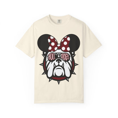 Georgia Bulldog Ears with bow