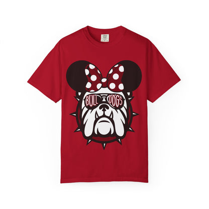 Georgia Bulldog Ears with bow