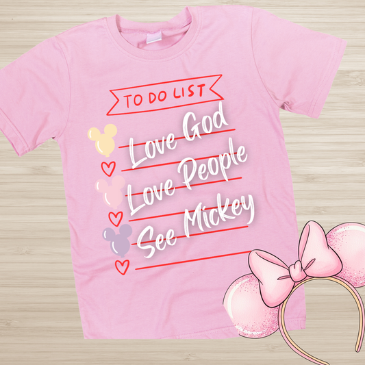 Love God Disney Inspired Comfort Colors T-shirt